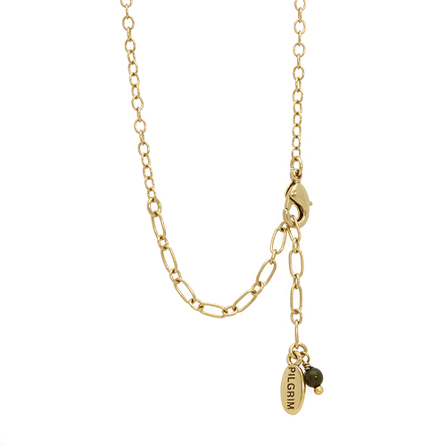 PILGRIM-116mm LARGE GREEN BEADS NECKLACE-58cm